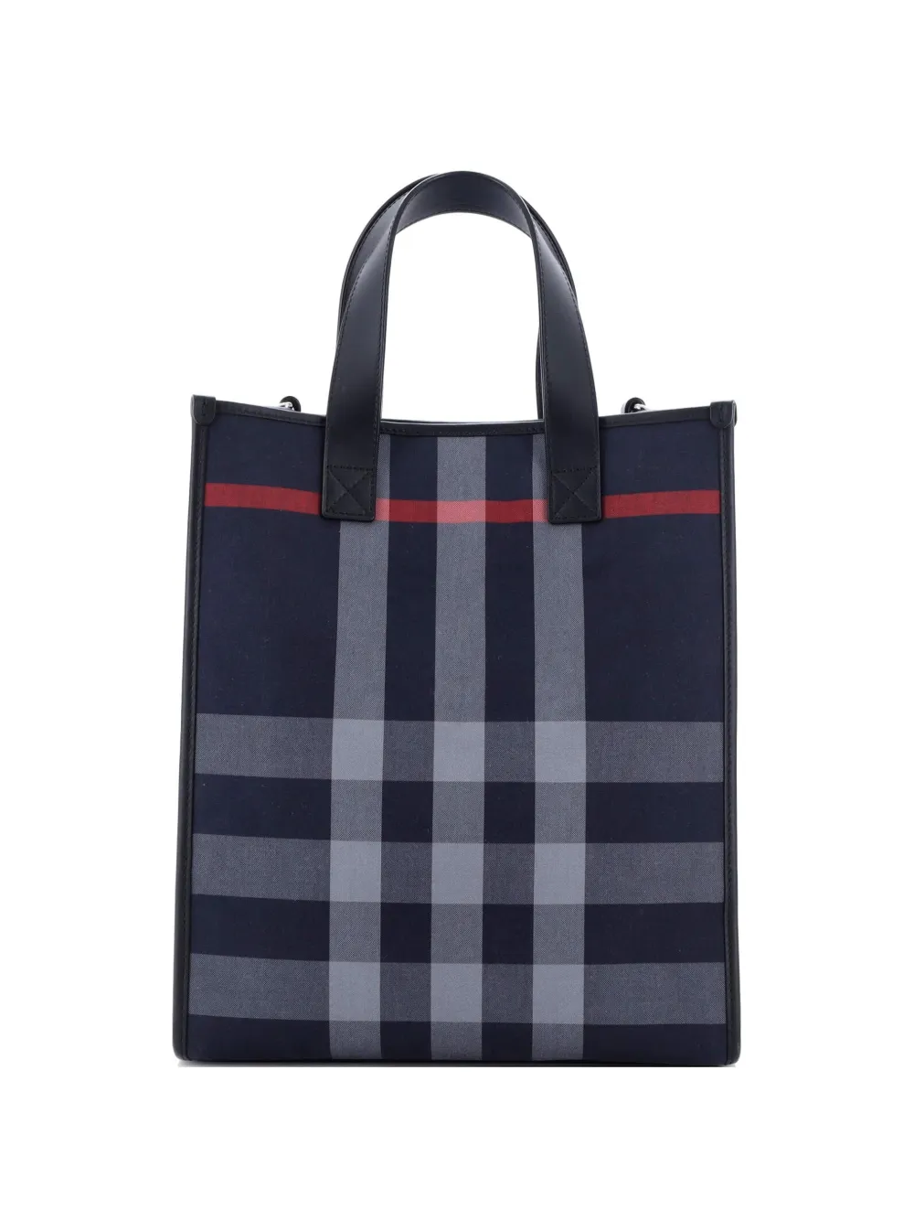 Burberry Pre-Owned Book Check E-Canvas Medium tote bag - Blue