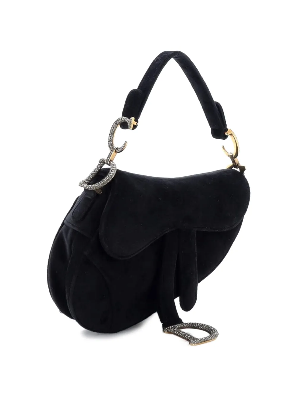 Christian Dior Pre-Owned サドル ハンドバッグ ベルベット ウィズ