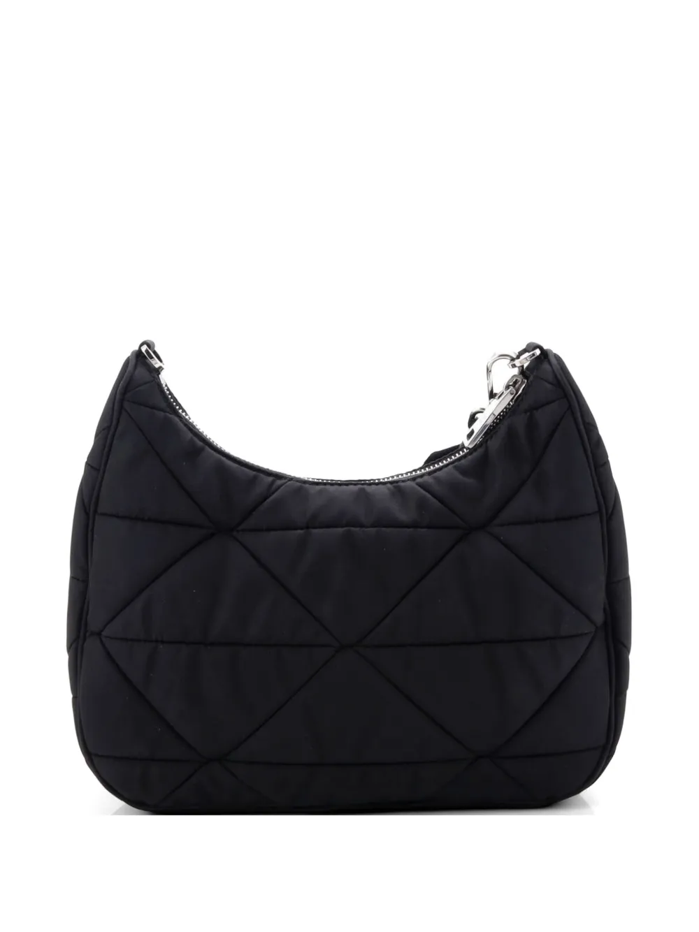 Prada Pre-Owned Re-Edition Shoulder Bag Quilted Tessuto Small crossbody bag - Nero