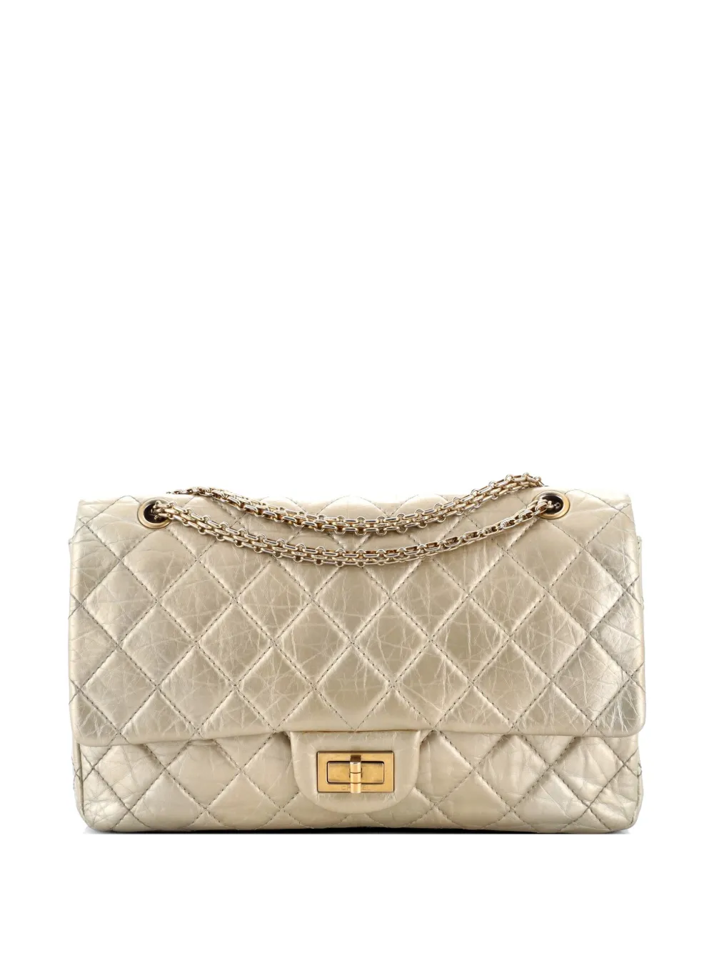 CHANEL Pre-Owned Reissue 2.55 Flap Bag Quilted Aged Calfskin 227 shoulder bag - Gold