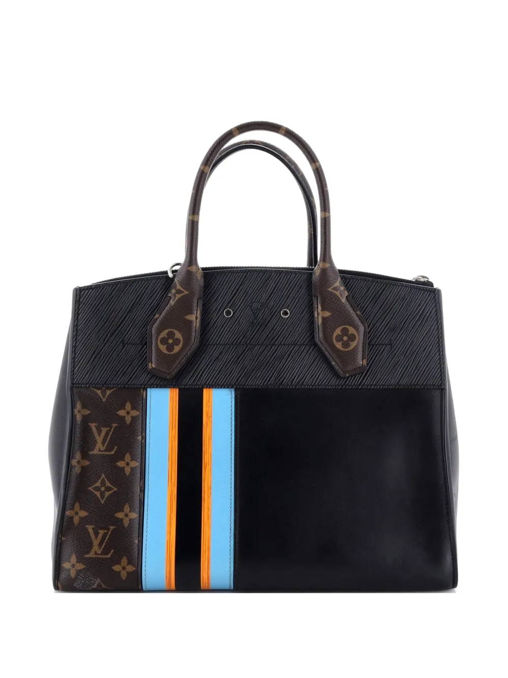 Louis Vuitton Pre-Owned City Steamer Handbag Limited Edition Monogram Canvas and Leather MM satchel - Schwarz