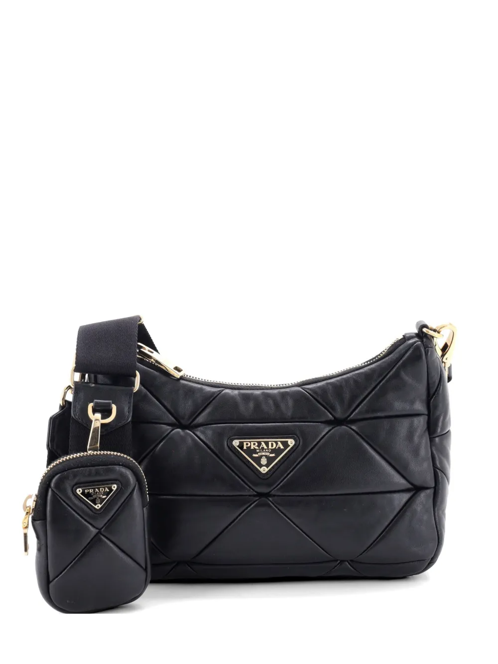 Prada Pre-Owned Borsa a spalla System Re-Edition piccola - Nero