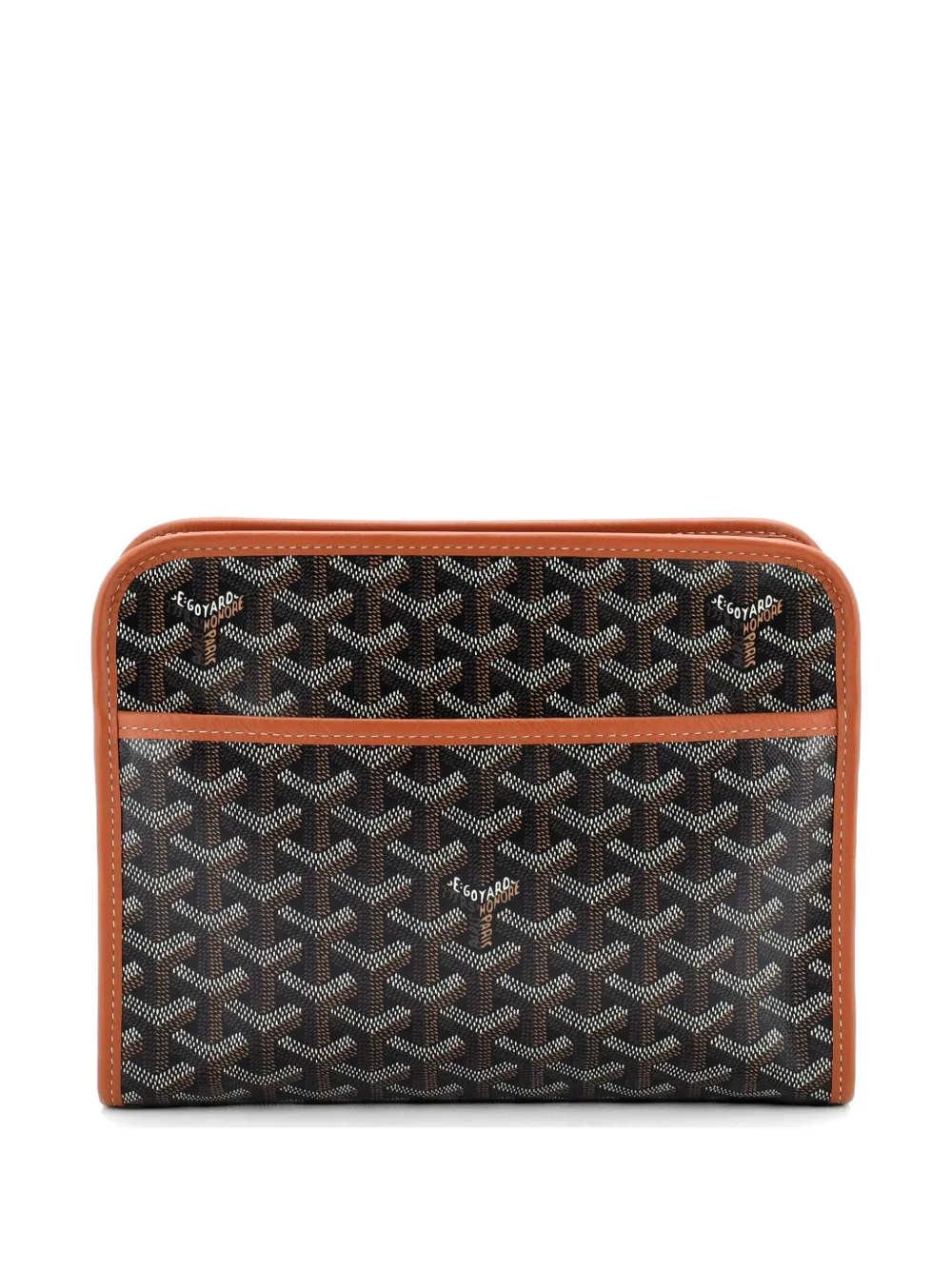 Goyard Pre-Owned Jouvence Toiletry Pouch Coated Canvas MM clutch bag - Braun