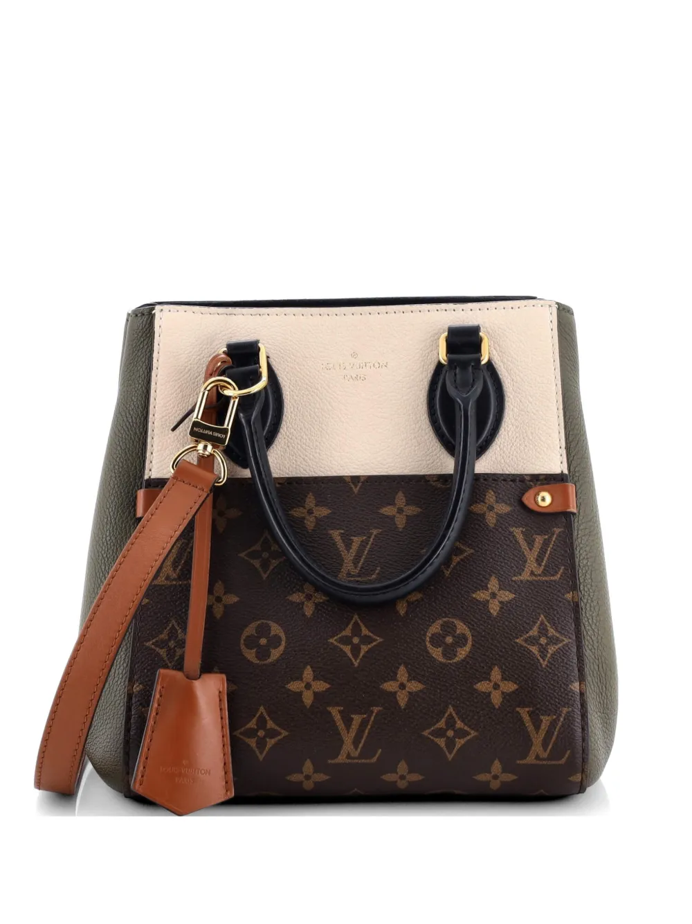 Louis Vuitton Pre-Owned Borsa a tracolla Fold Tote PM in tela e pelle con monogramma - Marrone