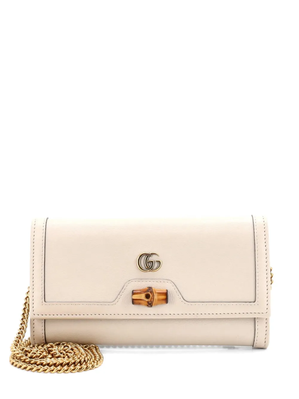 Gucci Pre-Owned Clutch Diana in pelle con catena - Toni neutri