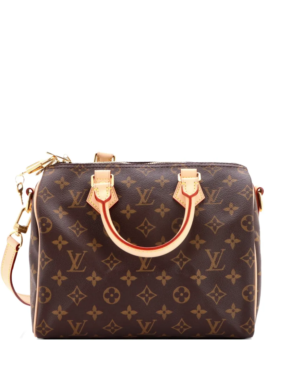 Louis Vuitton Pre-Owned Borsa a tracolla Speedy Bandouliere 25 in tela con monogramma - Marrone