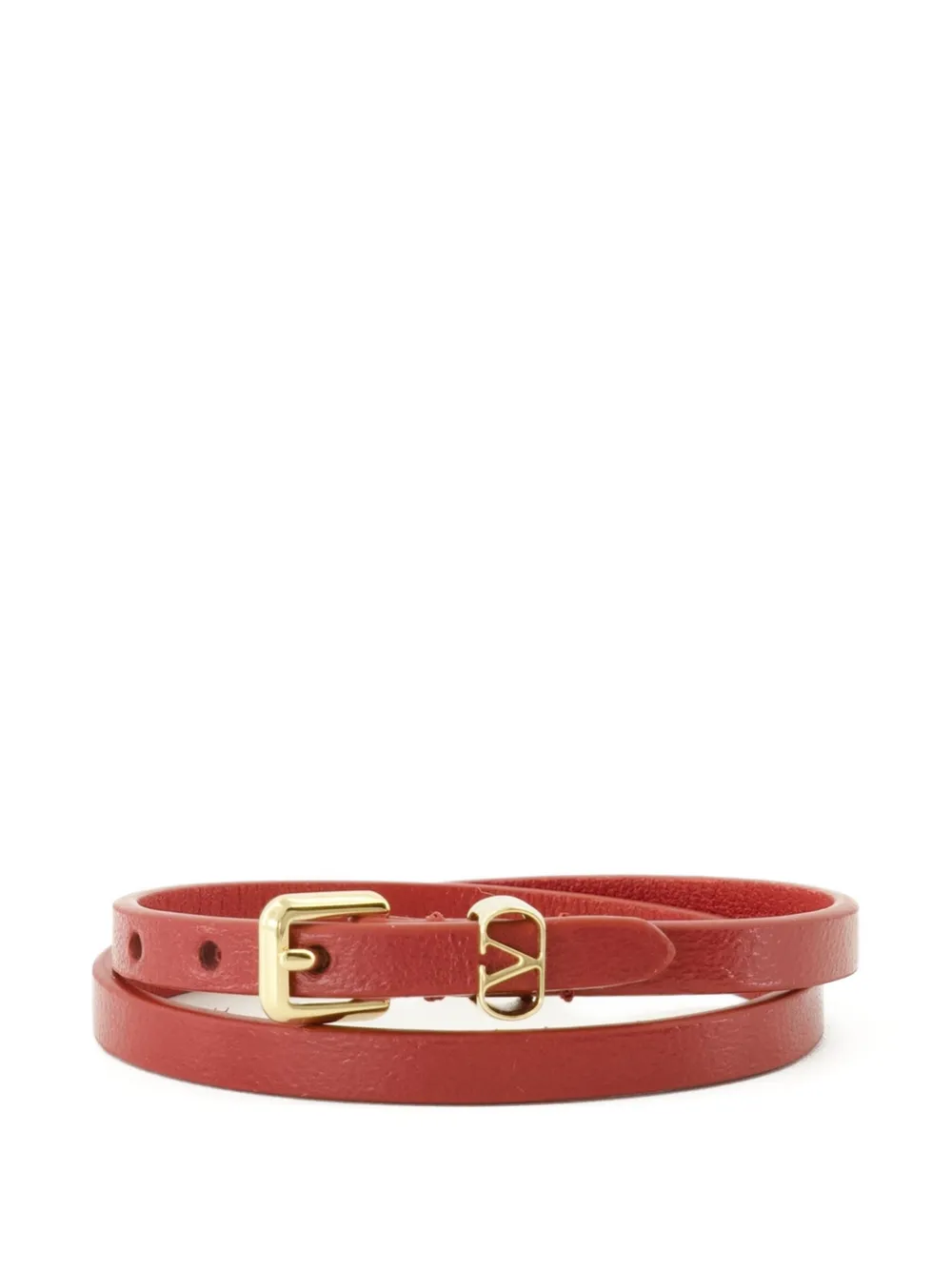 Valentino Garavani VLogo Signature wrap bracelet - Rosso