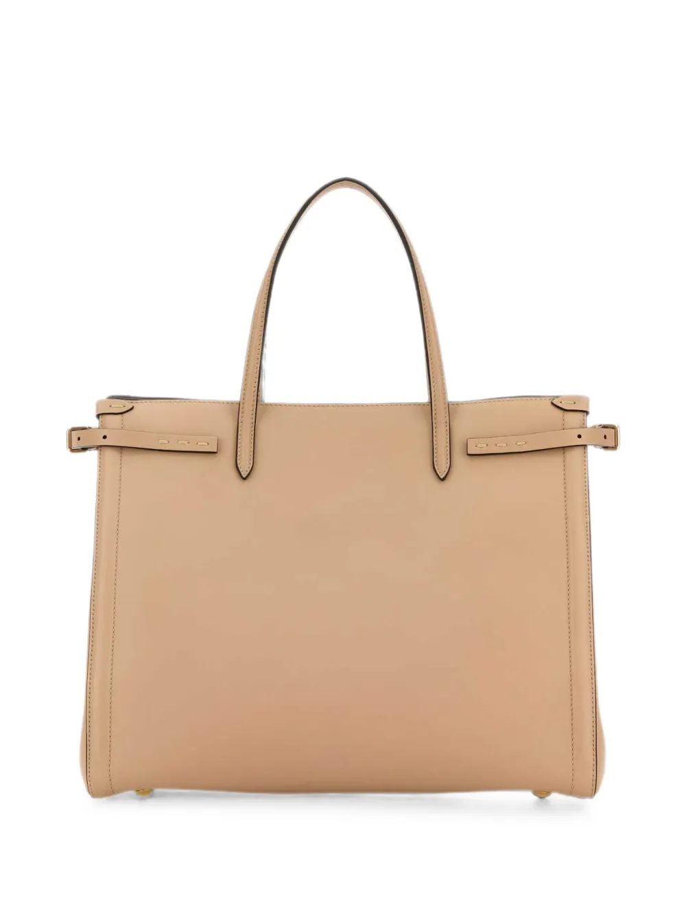 Valentino Garavani VLogo Signature leren shopper Beige