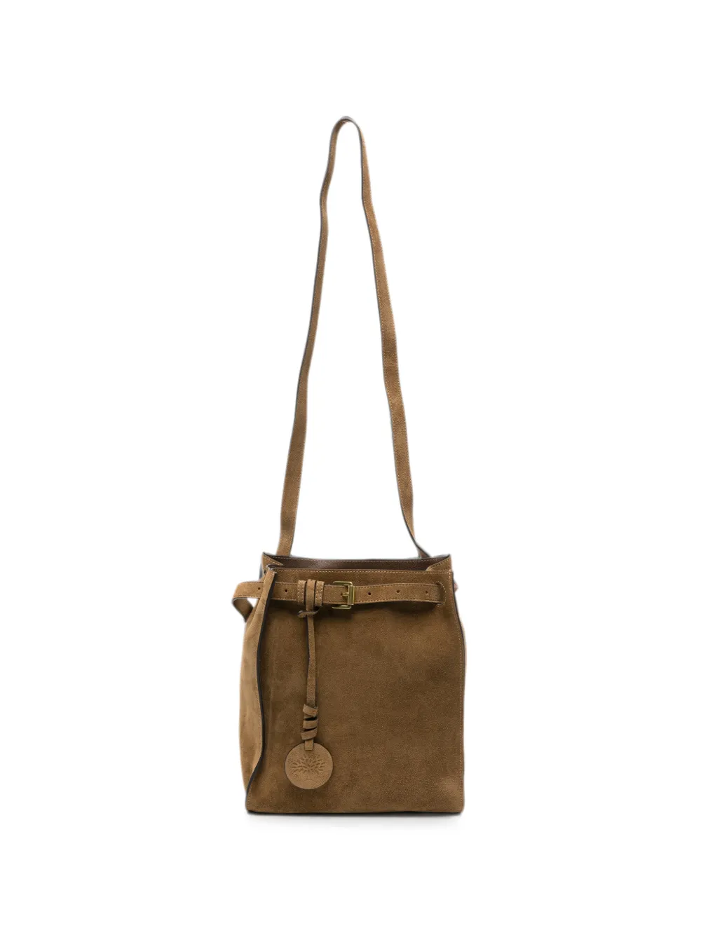 Mulberry mini buckle-detail cross body bag - Marrone