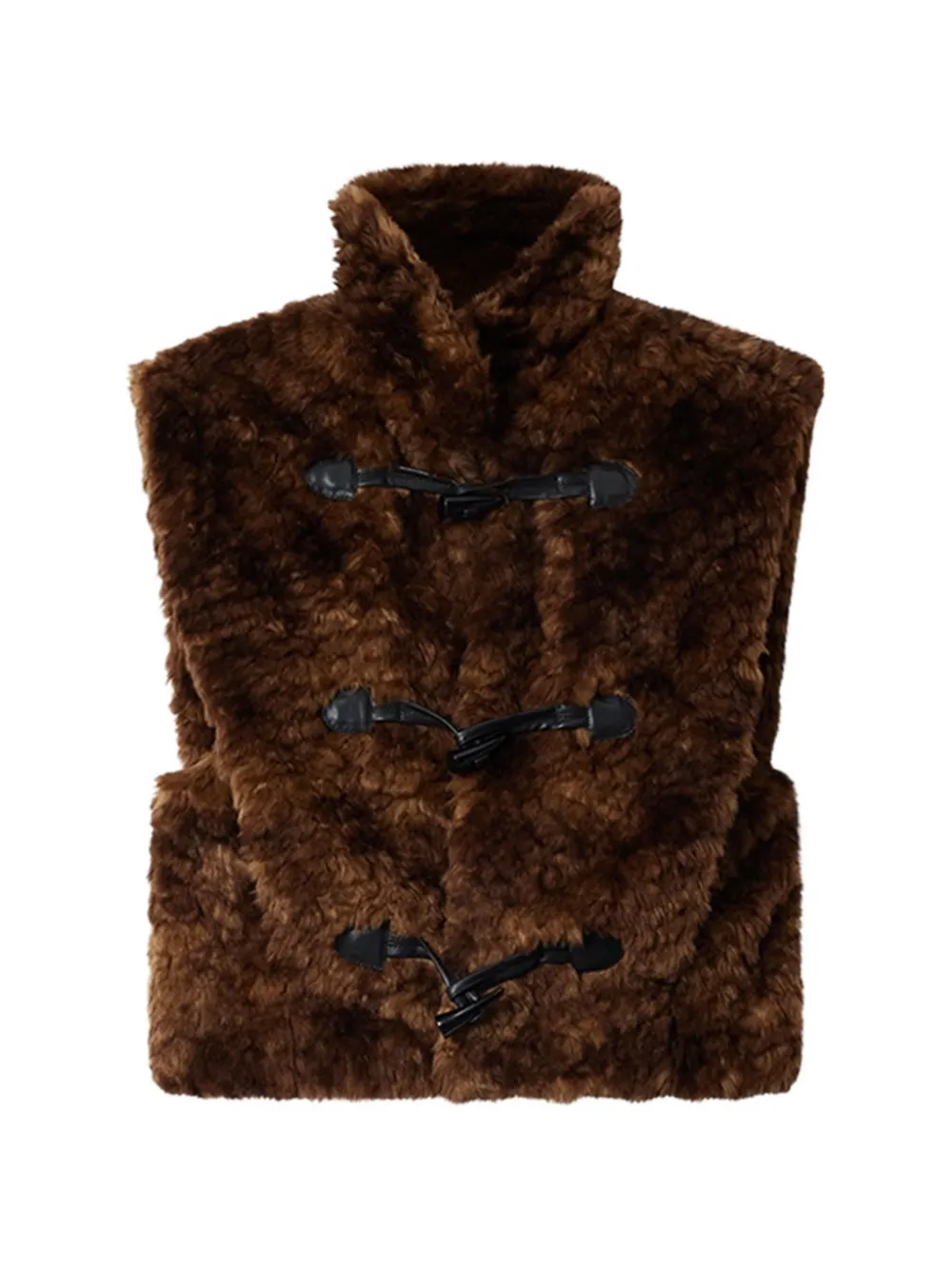 MARANT ÉTOILE faux-fur duffle vest - Braun