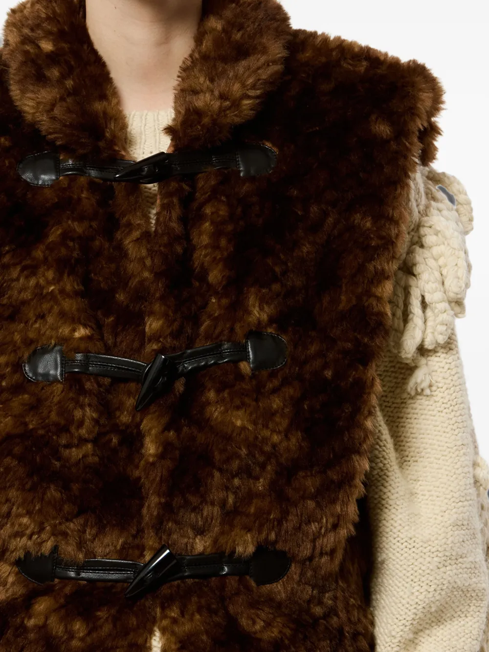 MARANT ÉTOILE Jocya Vest in Brown, view 5