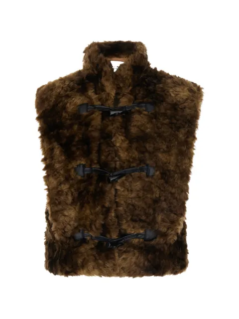 MARANT ÉTOILE chaleco duffle de pelo artificial