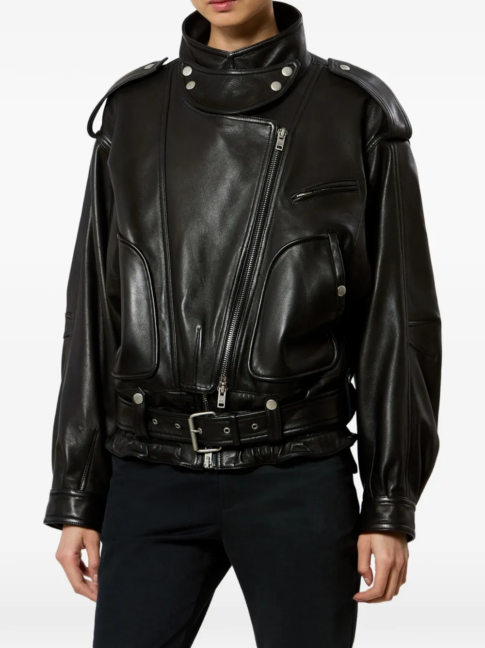 ISABEL MARANT Farza lamsleren jack Zwart