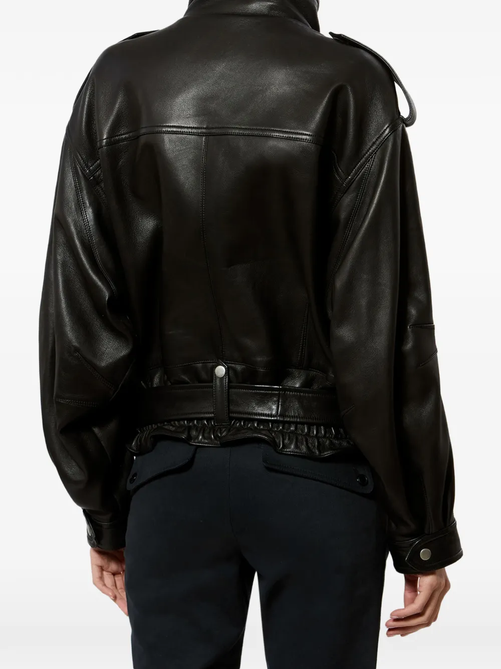 ISABEL MARANT Farza lamsleren jack Zwart