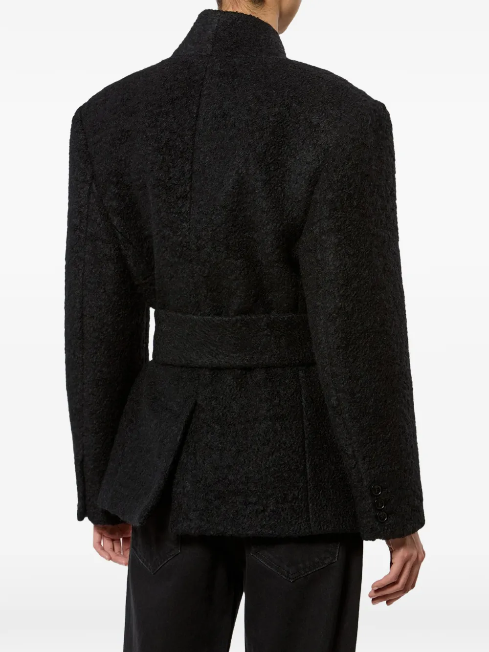 ISABEL MARANT Syndra Wool Jacket in Black, view 4