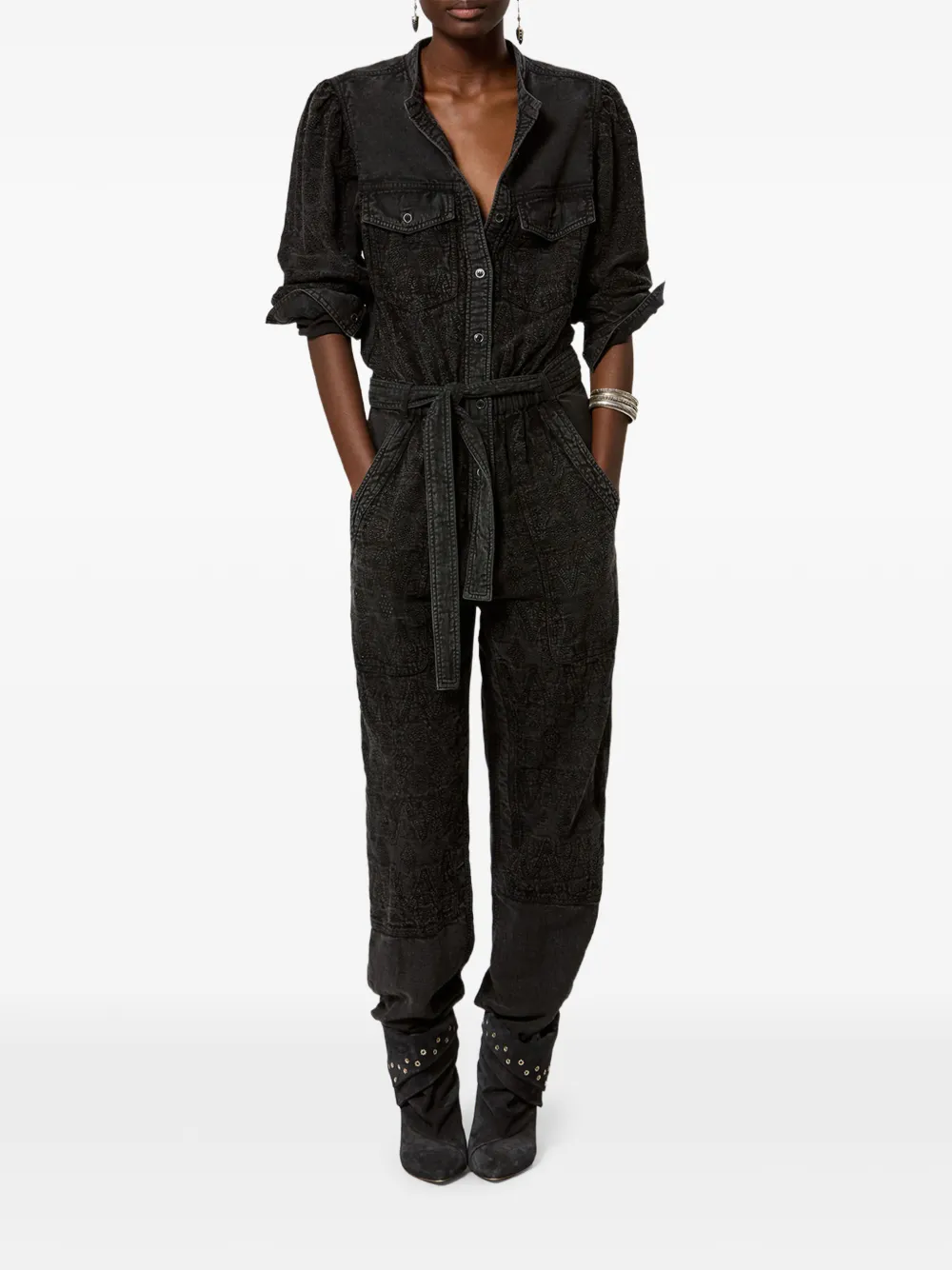 Marant Étoile Kellen Jumpsuit in Black, view 2