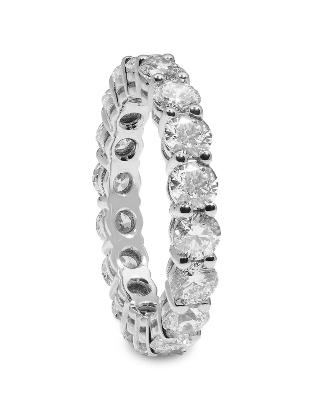 Loyal.e Paris Anello eternity con diamanti - Argento