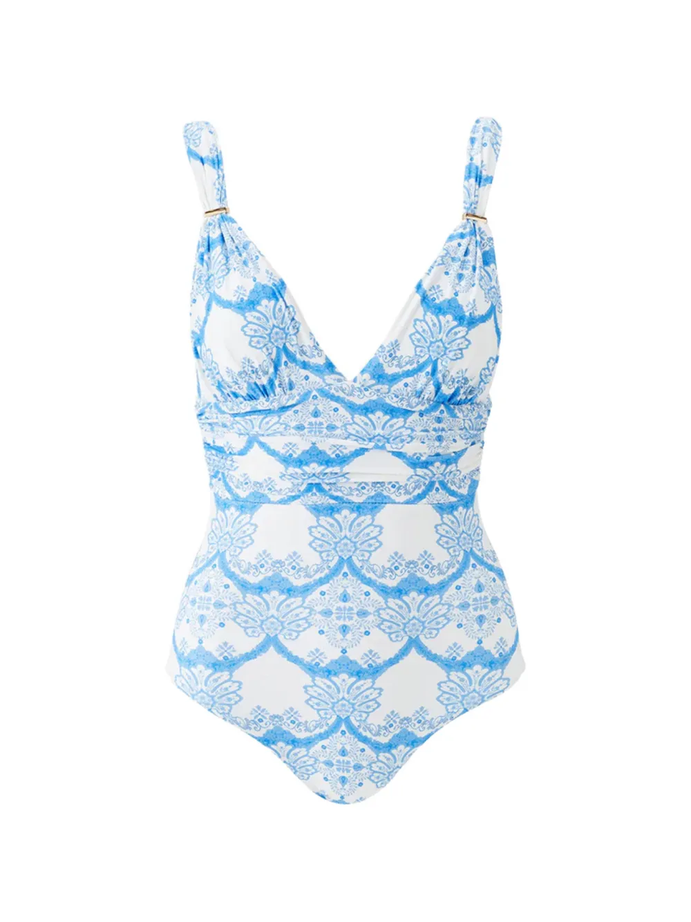 Melissa Odabash Panarea floral-print swimsuit - Bianco