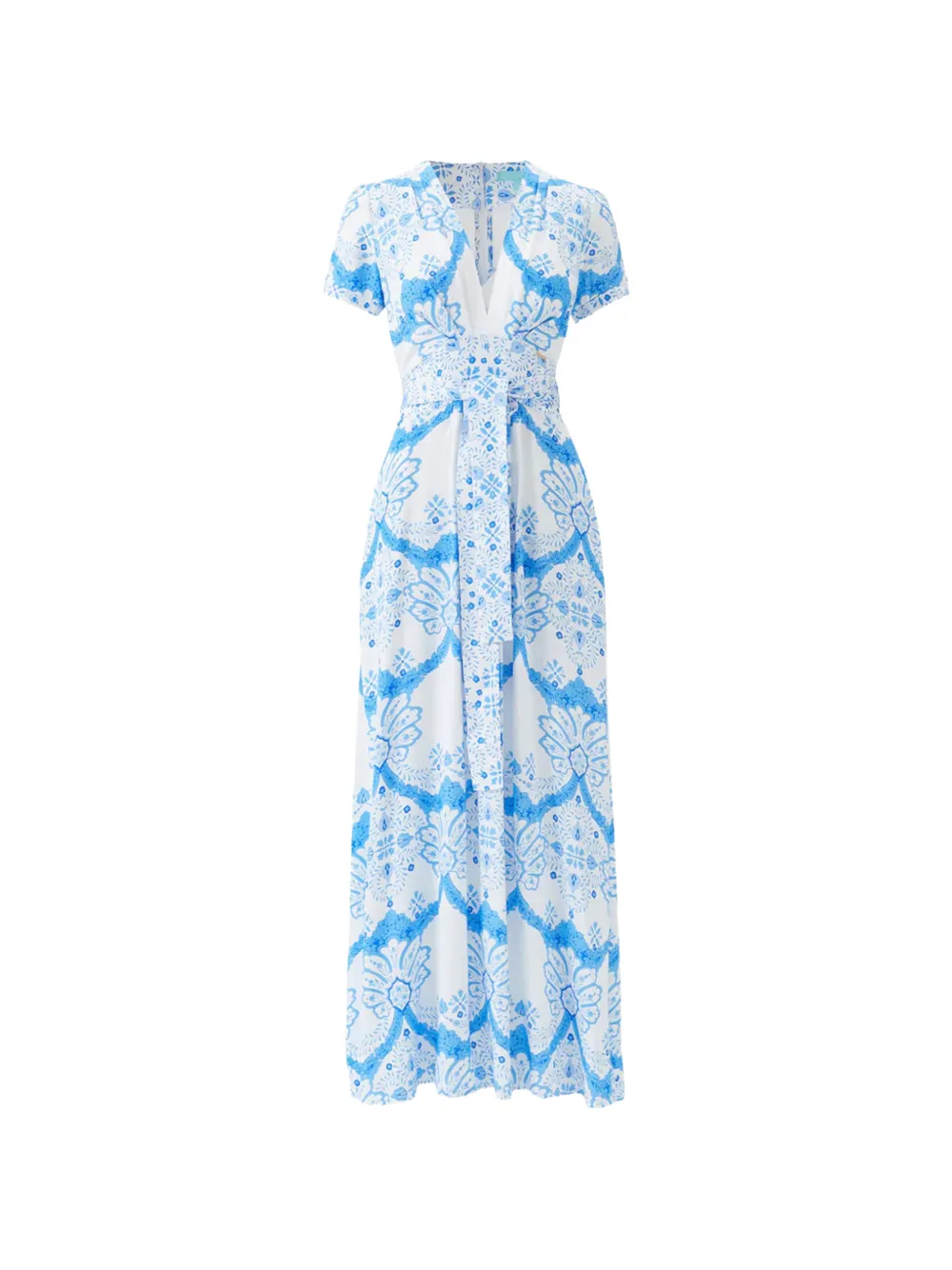 Melissa Odabash Lou floral-print tie-waist maxi dress - Blu