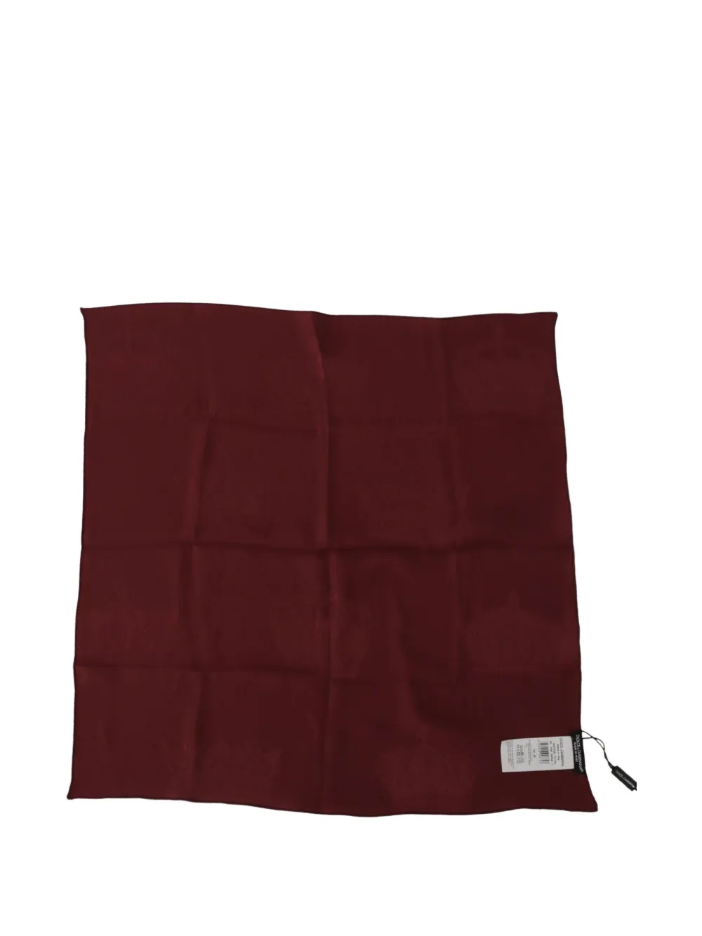 Dolce & Gabbana Zijden zakdoek met kroonpatroon Rood