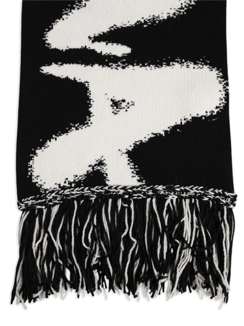 Dolce & Gabbana Sjaal met logo-intarsia Zwart