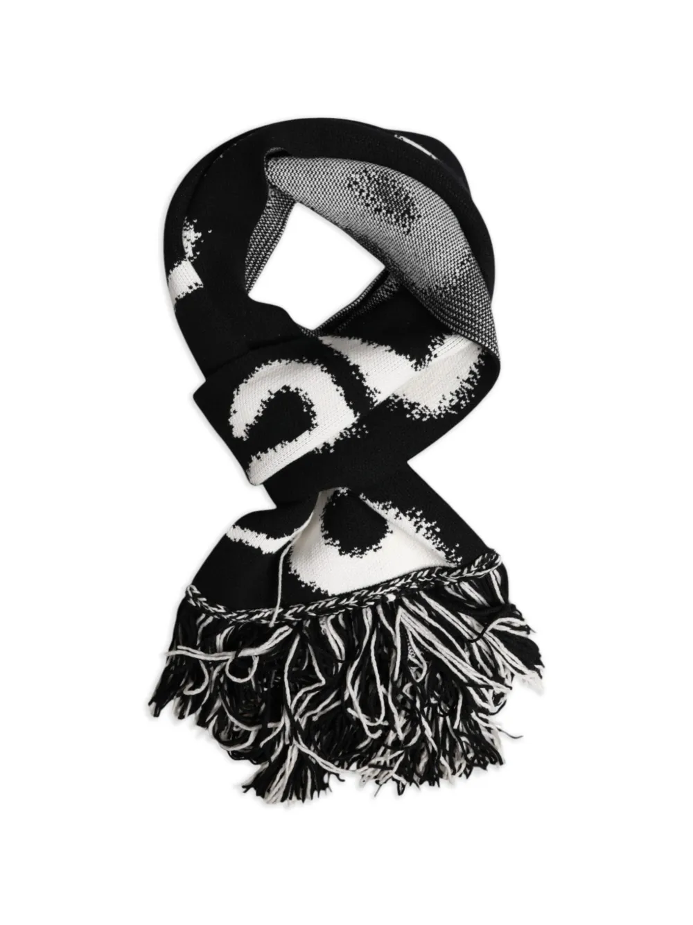 Dolce & Gabbana Sjaal met logo-intarsia Zwart