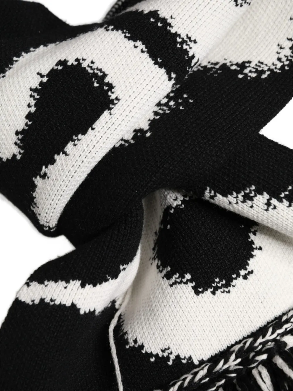 Dolce & Gabbana Sjaal met logo-intarsia Zwart