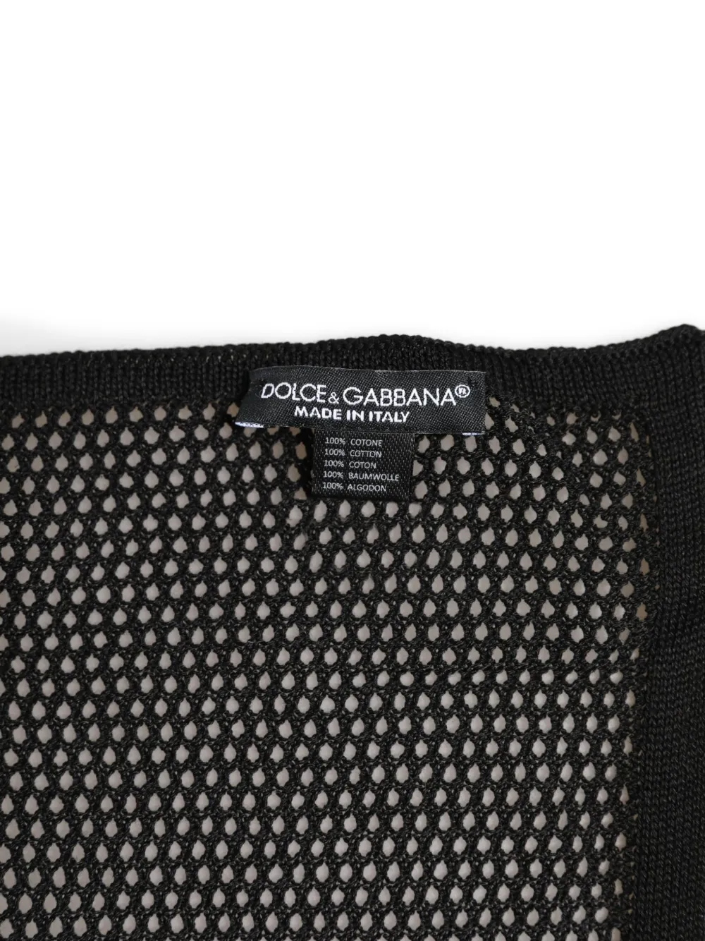 Dolce & Gabbana Mesh pochet Zwart