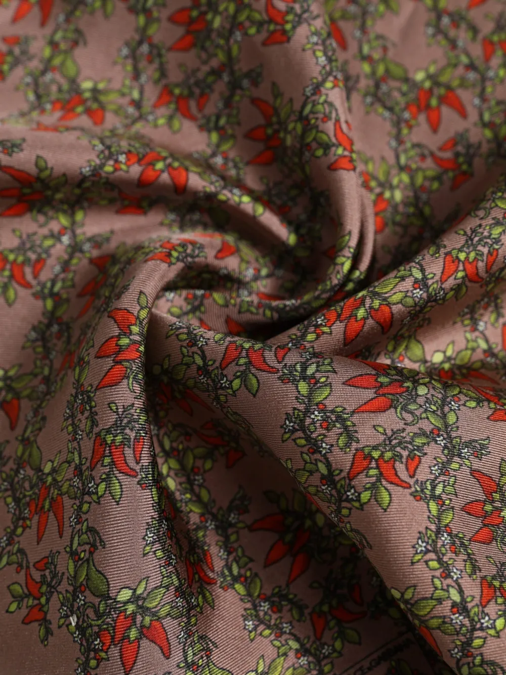 Dolce & Gabbana Zijden pochet met print Bruin