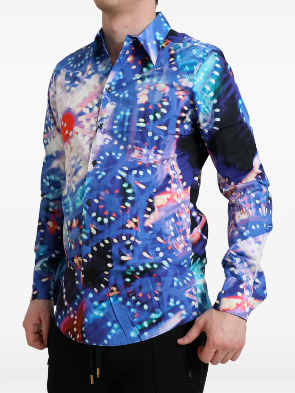 Dolce & Gabbana Luminarie Martini overhemd Blauw