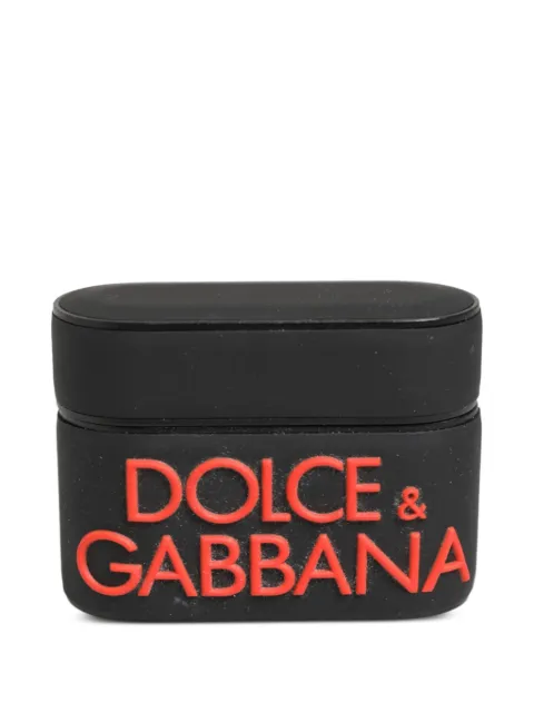 Dolce & Gabbana logo-embossed AirPods case