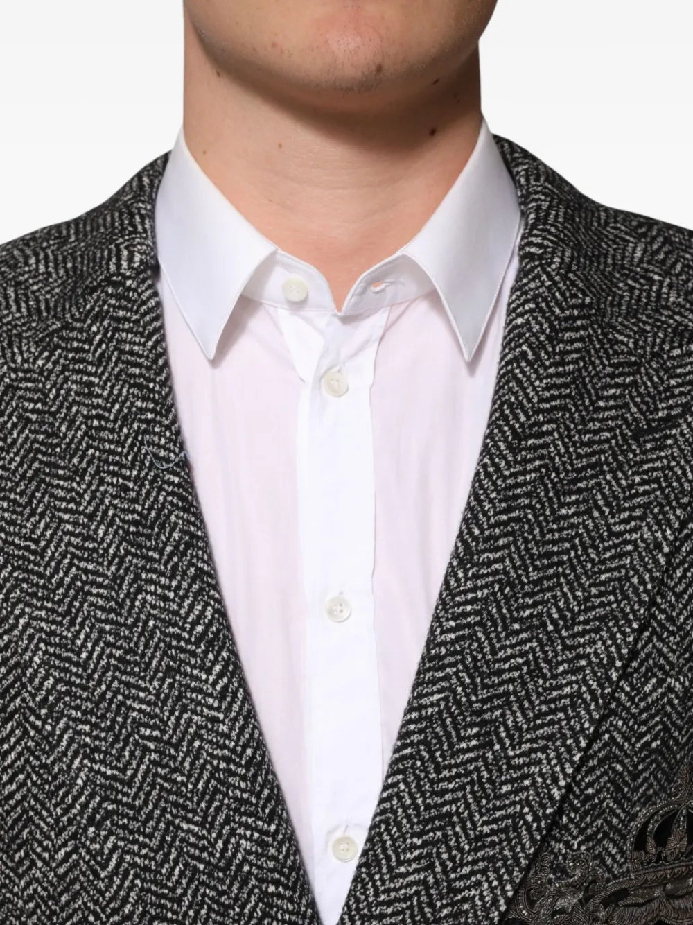 Dolce & Gabbana Blazer met dubbele rij knopen Zwart