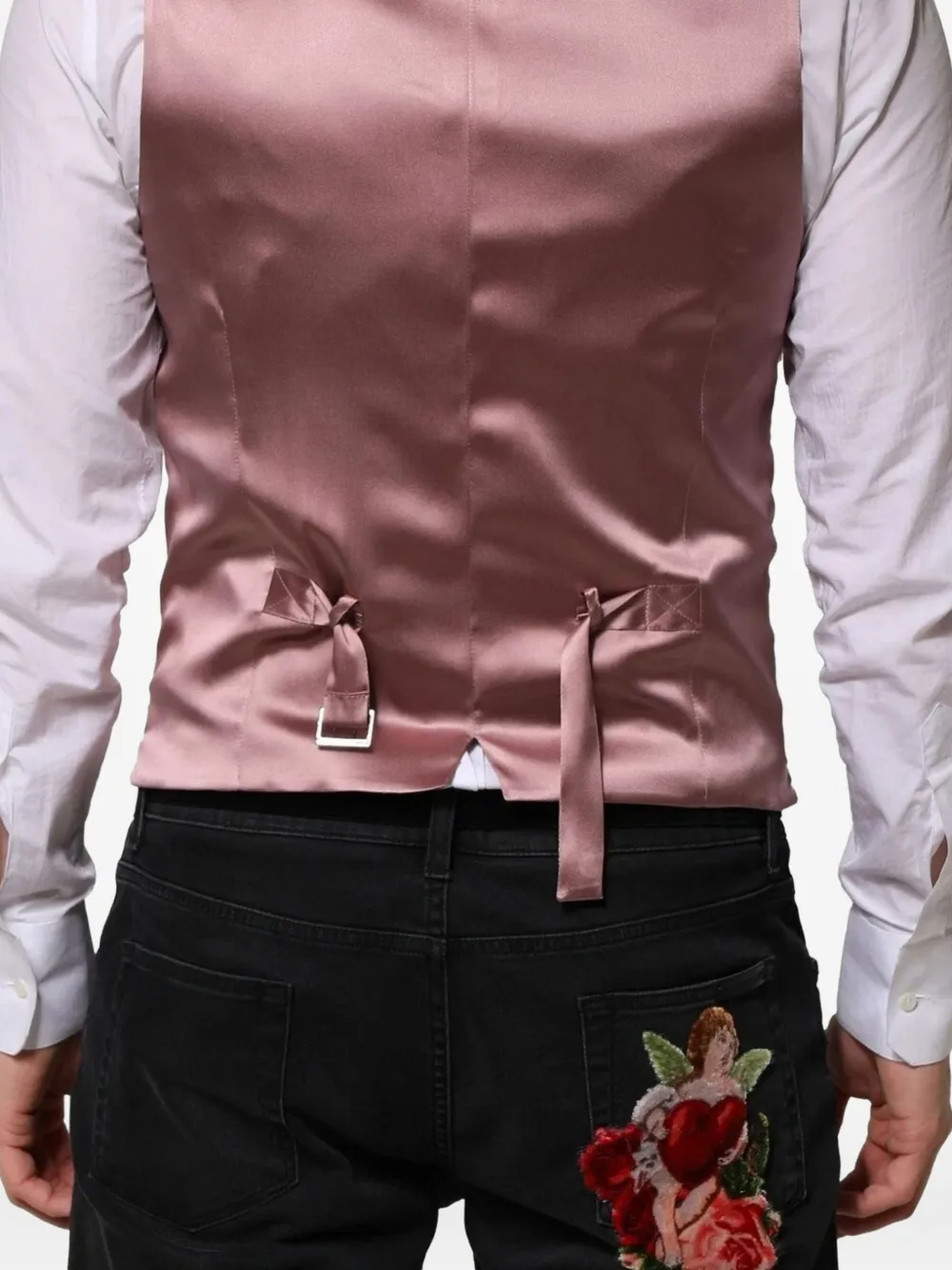 Dolce & Gabbana Getailleerde gilet met knoopsluiting Roze