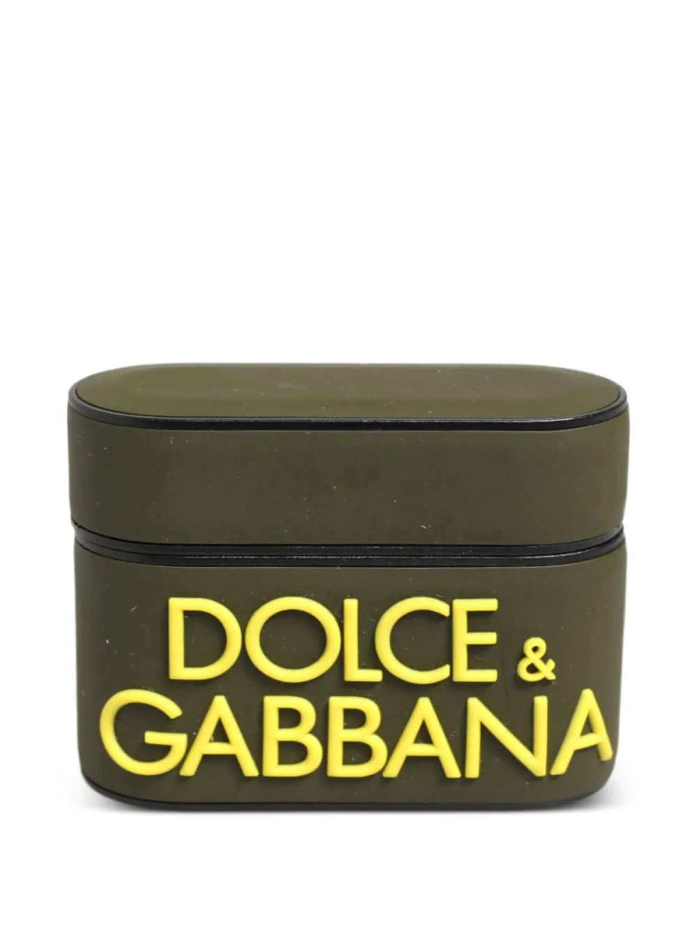 Dolce & Gabbana Custodia per AirPods Pro con logo goffrato - Verde