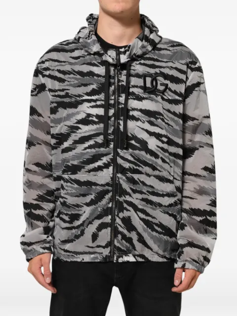 Dolce & Gabbana camouflage-print hooded jacket