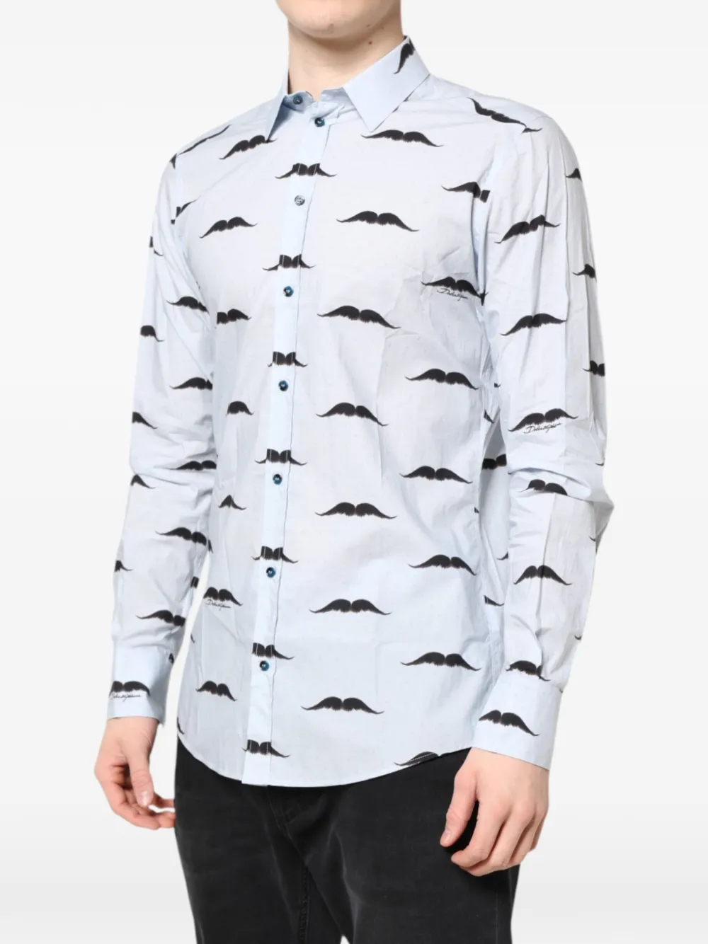 Dolce & Gabbana Martini overhemd met print Blauw