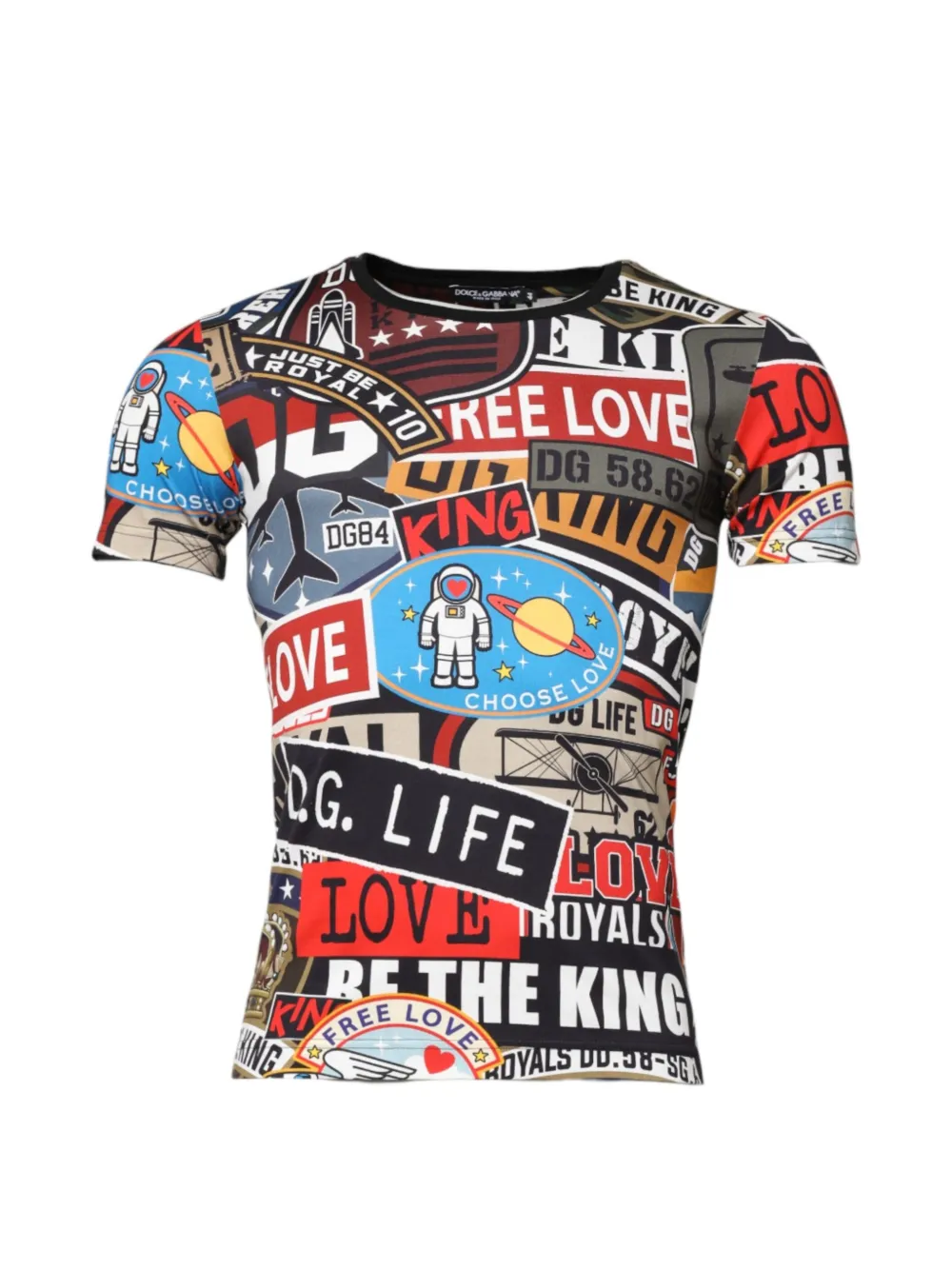 Dolce & Gabbana T-shirt con stampa grafica - Nero