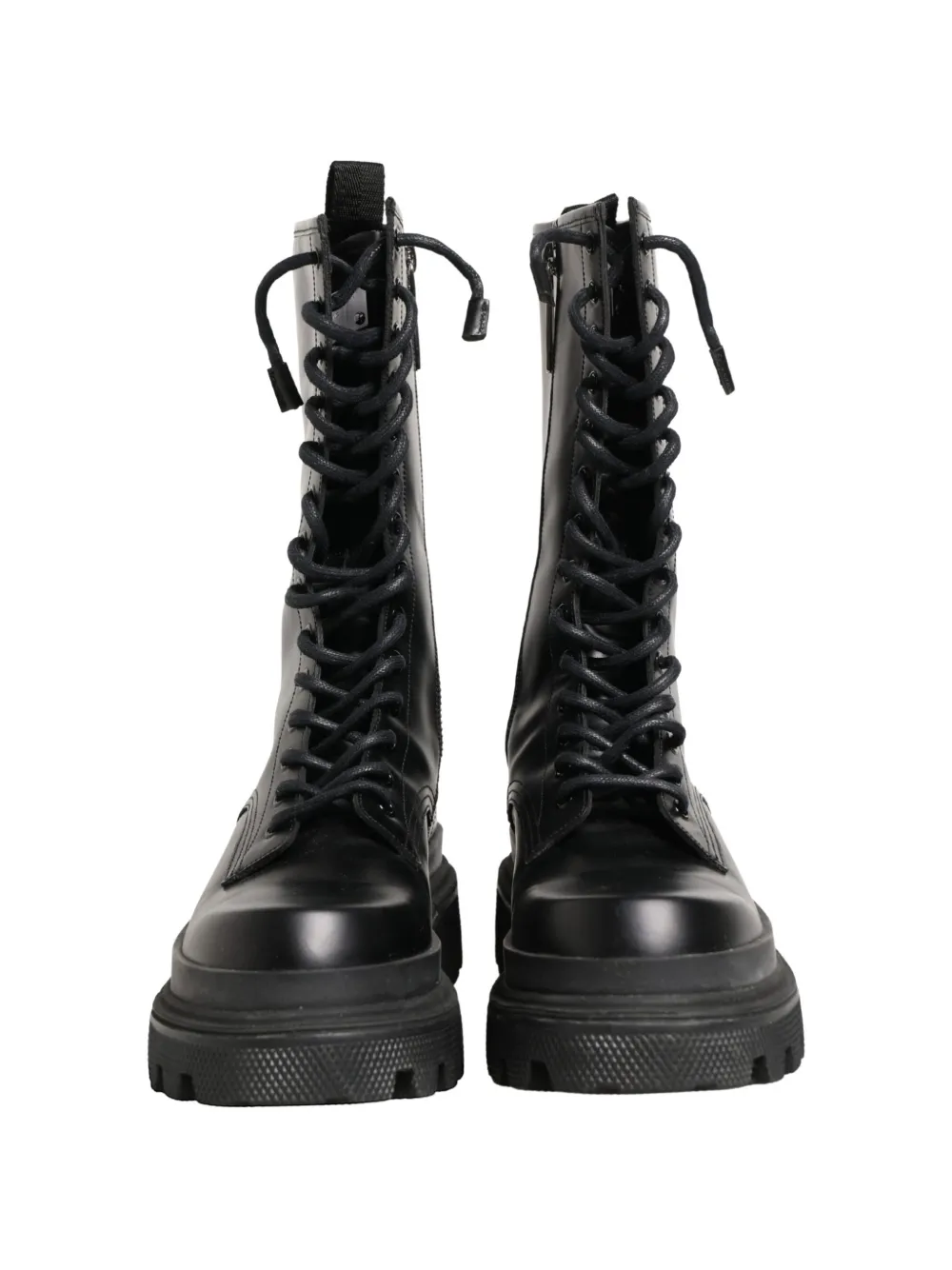 Dolce & Gabbana Legerlaarzen met trek-zool Zwart