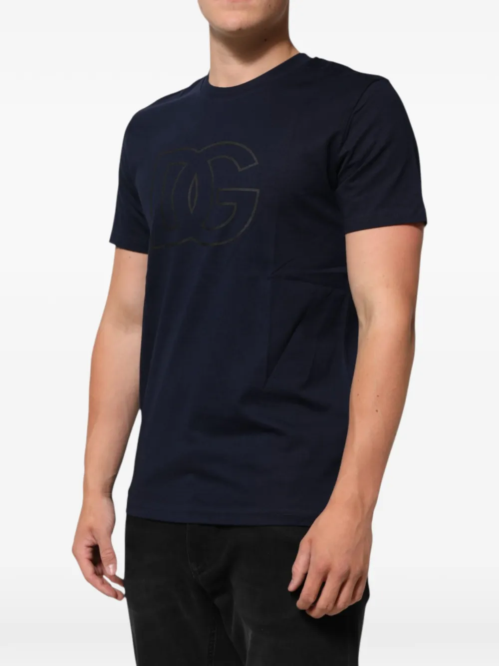 Dolce & Gabbana T-shirt met logoprint Blauw