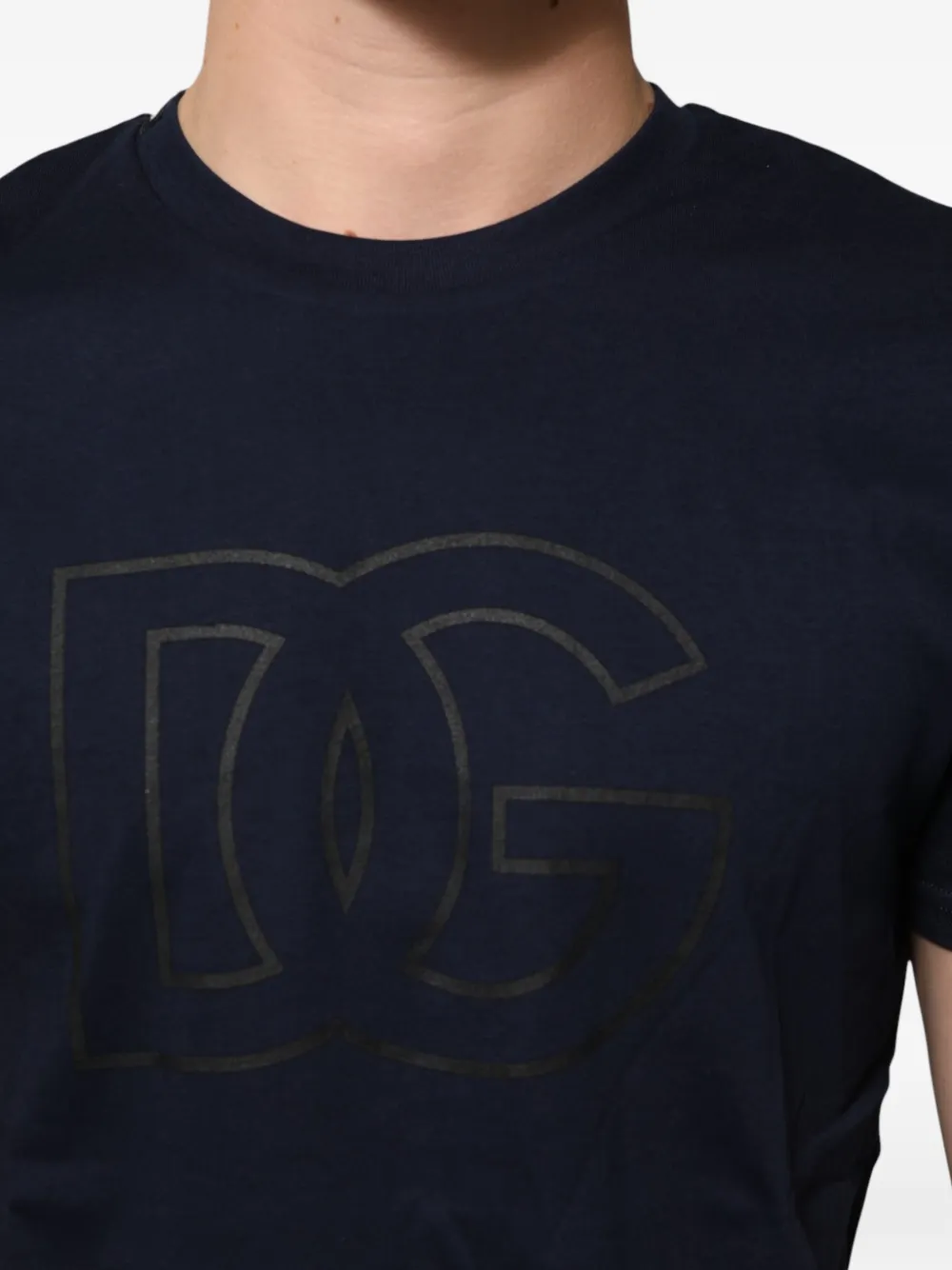 Dolce & Gabbana T-shirt met logoprint Blauw
