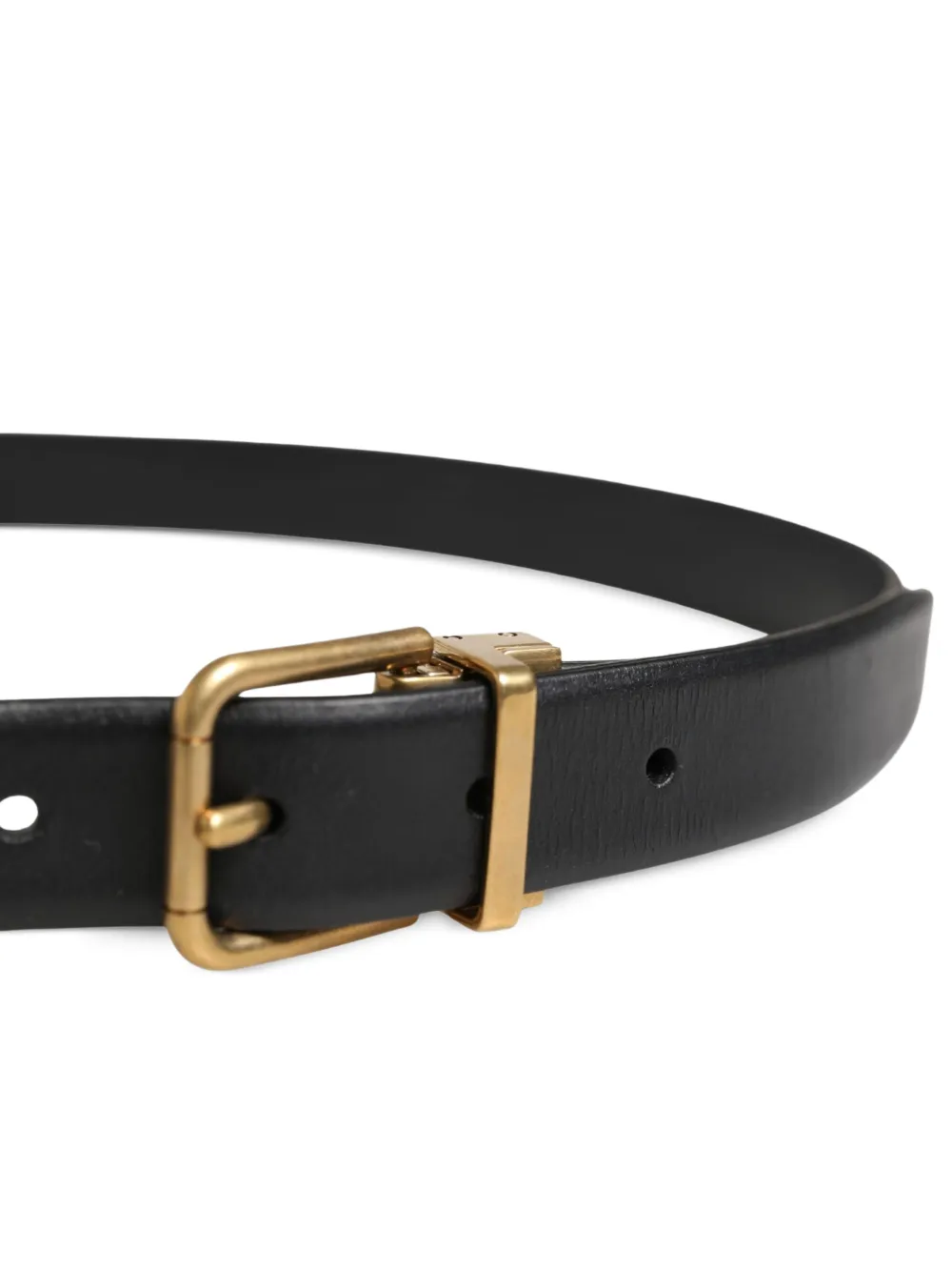Dolce & Gabbana Leren riem Zwart