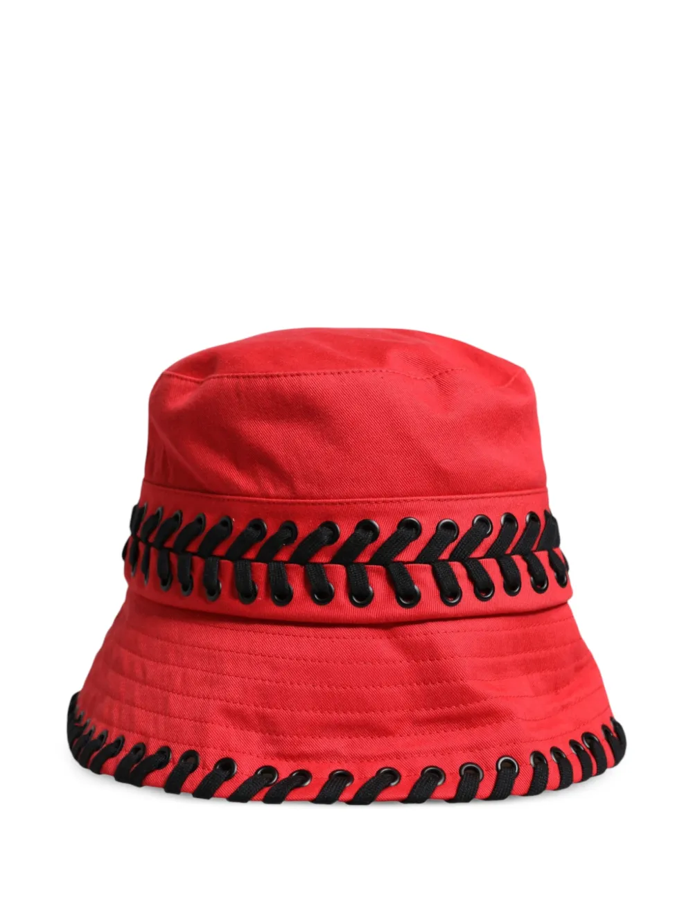 Dolce & Gabbana Vissershoed met brede rand en veters Rood