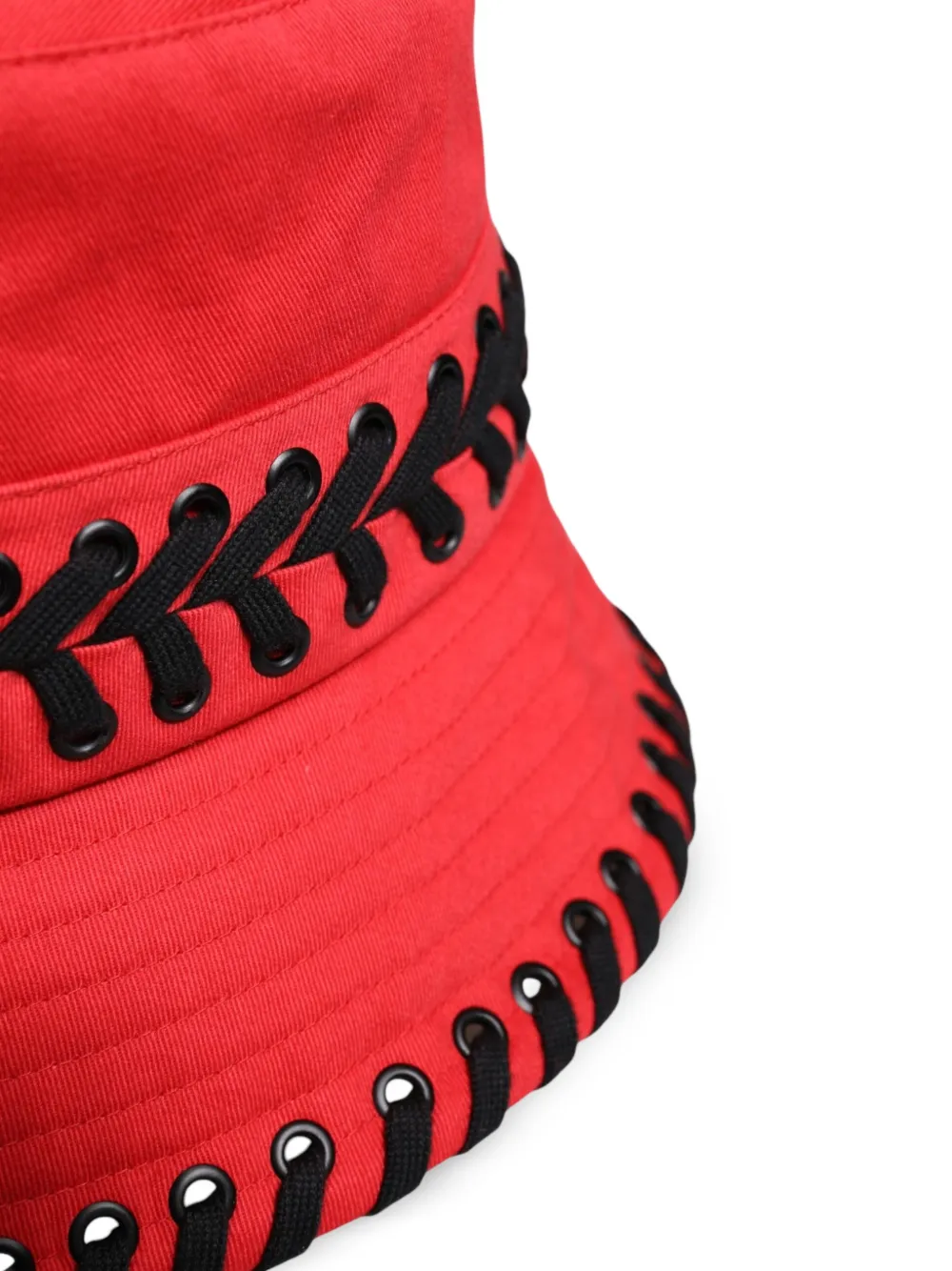 Dolce & Gabbana Vissershoed met brede rand en veters Rood