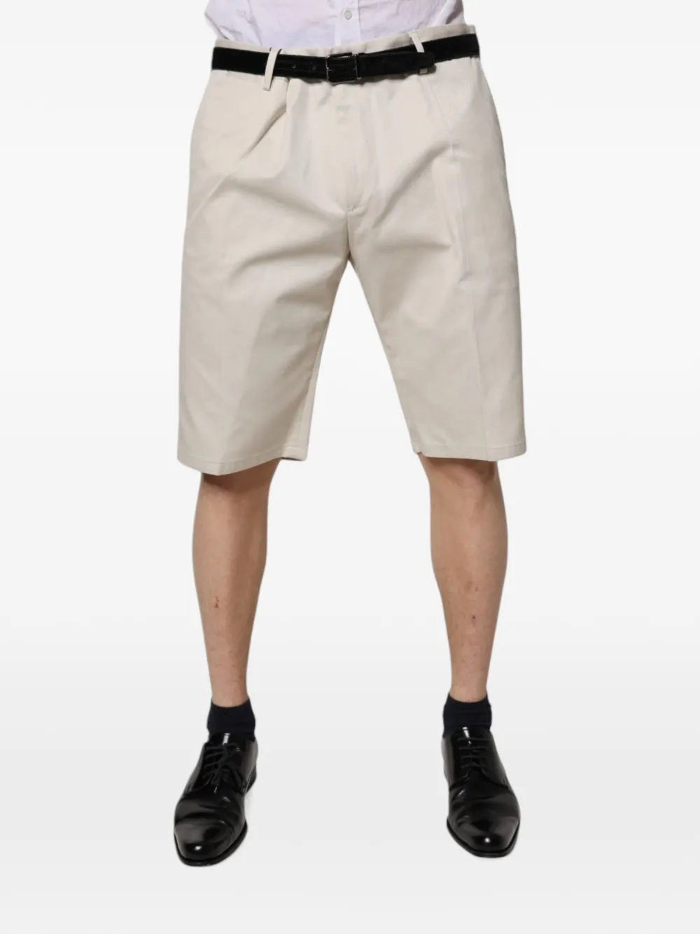 Dolce & Gabbana Chino-Shorts mit Faltendetail - Nude