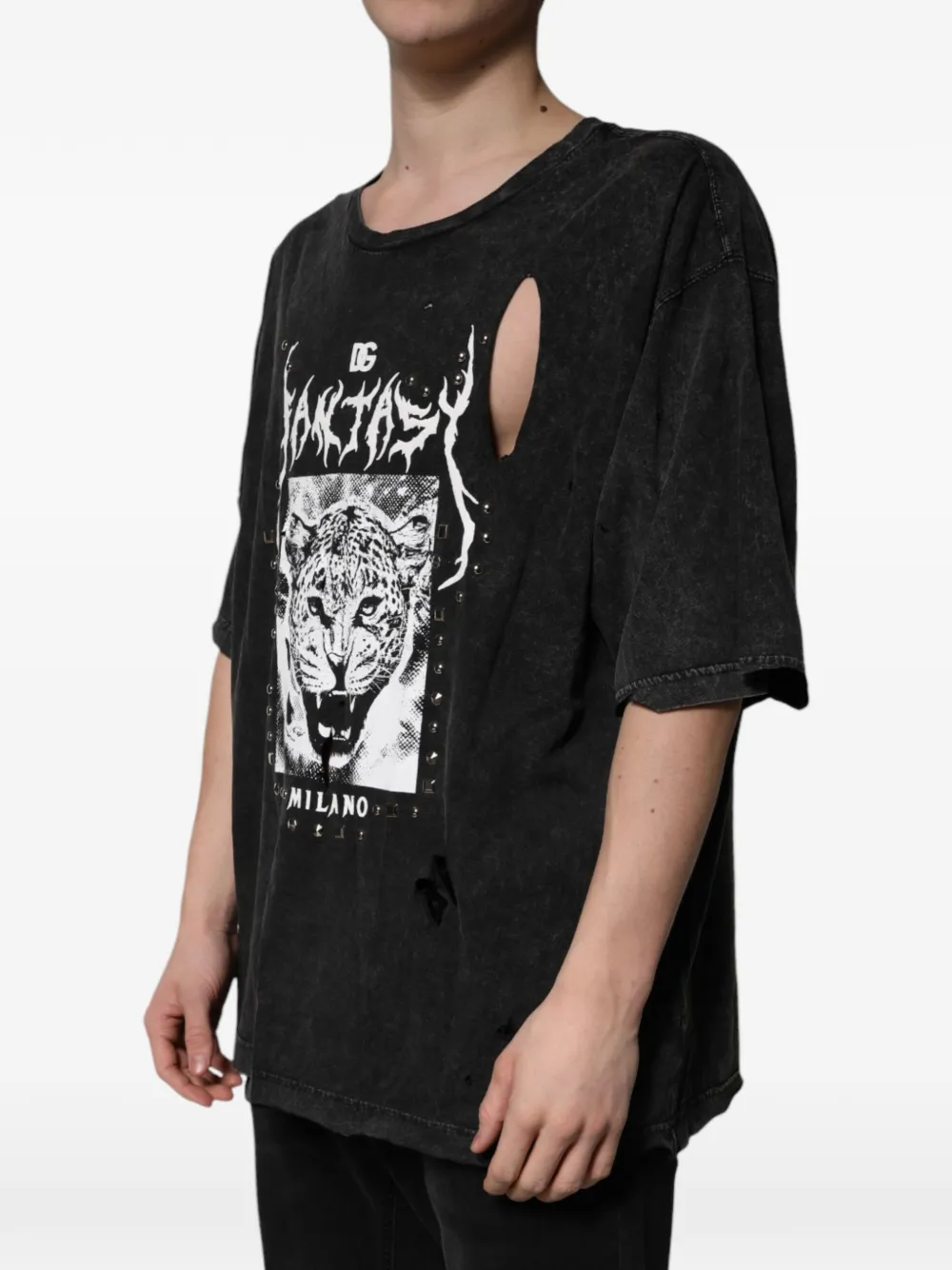 Dolce & Gabbana Gerafeld T-shirt Zwart