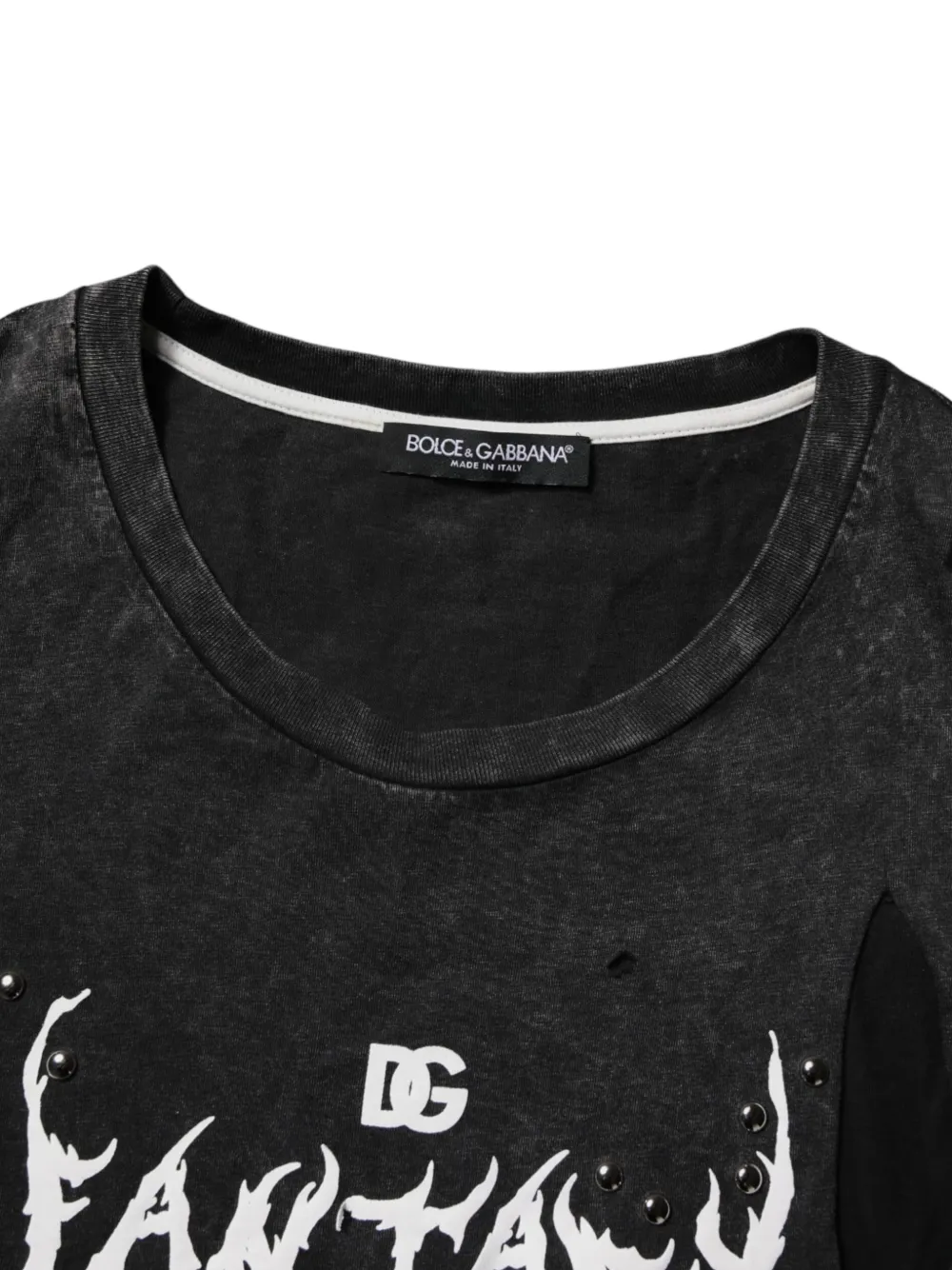 Dolce & Gabbana Gerafeld T-shirt Zwart