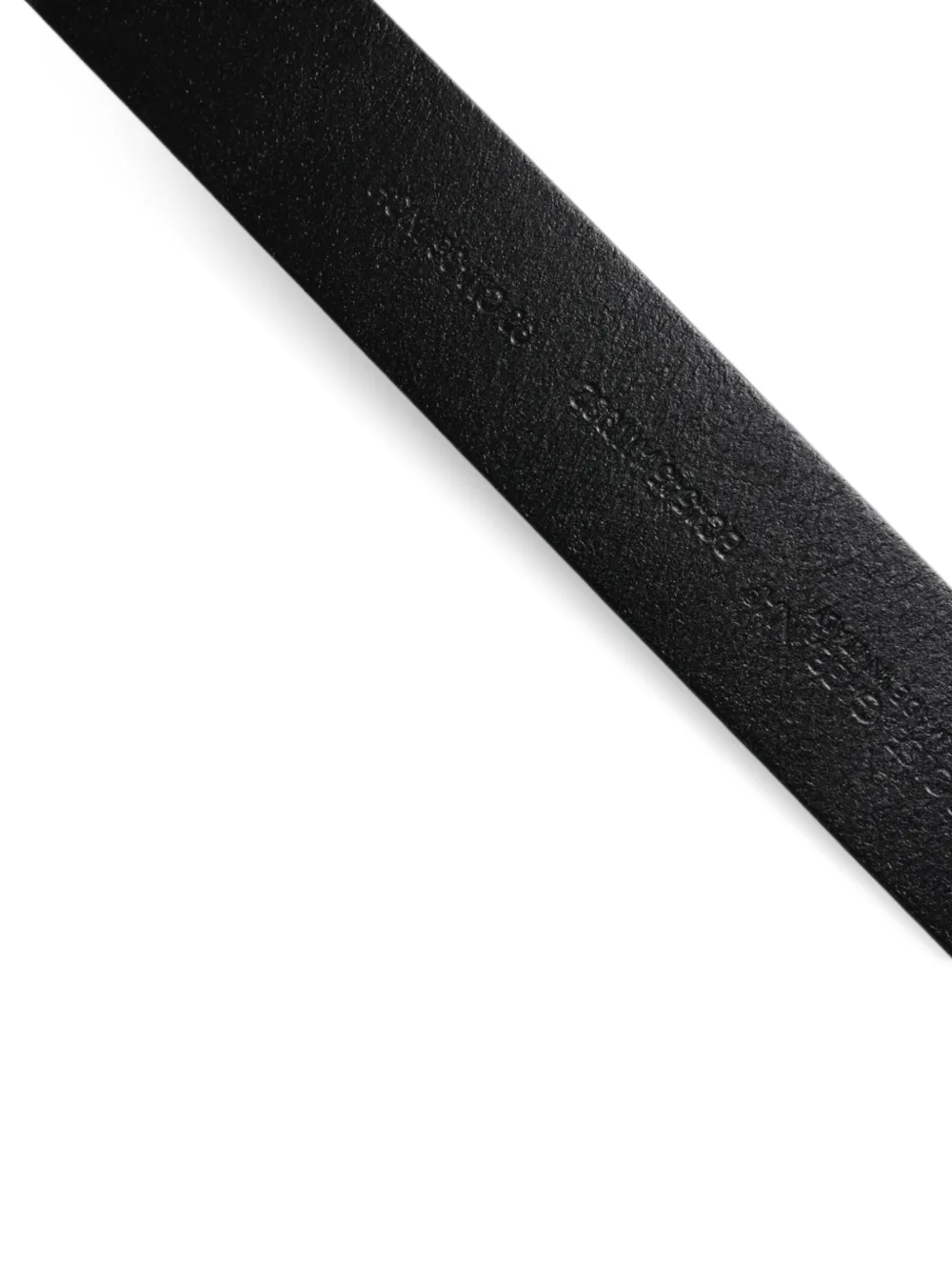 Dolce & Gabbana Leren riem met gegraveerd logo Bruin