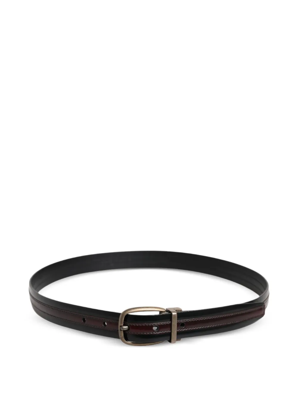 Dolce & Gabbana Leren riem Zwart
