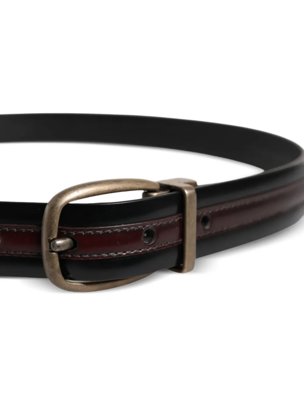 Dolce & Gabbana Leren riem Zwart