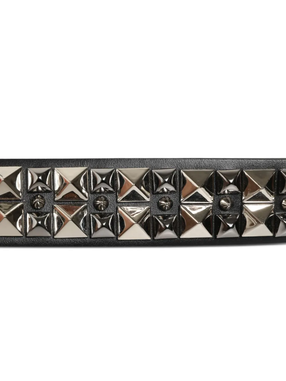 Dolce & Gabbana Leren riem met studs Zwart